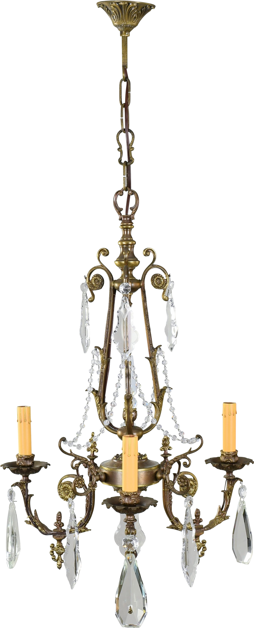 French Bronze And Crystal Light K R Clipart (2048x2048), Png Download