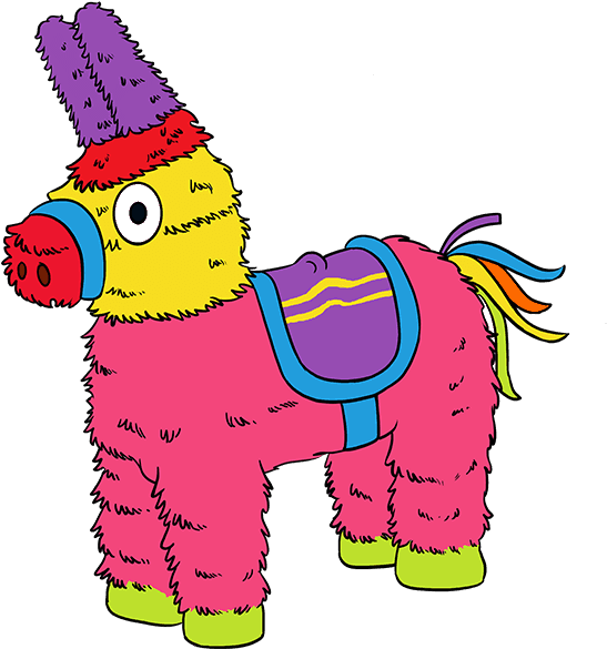 How To Draw Piñata Clipart (680x678), Png Download