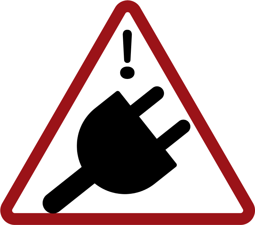Alert Unplug Wellesley Warning Sign Clip Art - Png Download (1024x768), Png Download