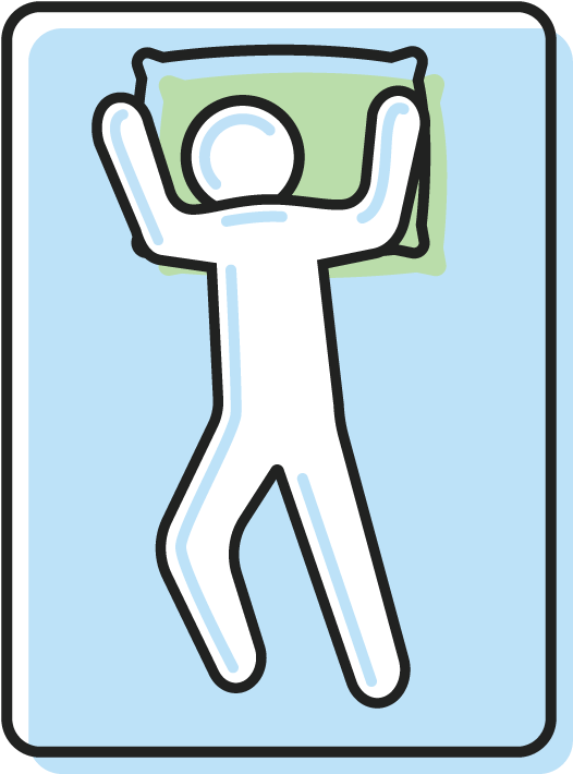 5-7% Of The Public Sleeps On Their Stomach While Grasping Clipart (800x800), Png Download