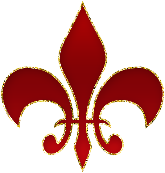 Fee Red Fleur De Lis Clipart / Clip Art Great For Christmas - Png Download (600x600), Png Download
