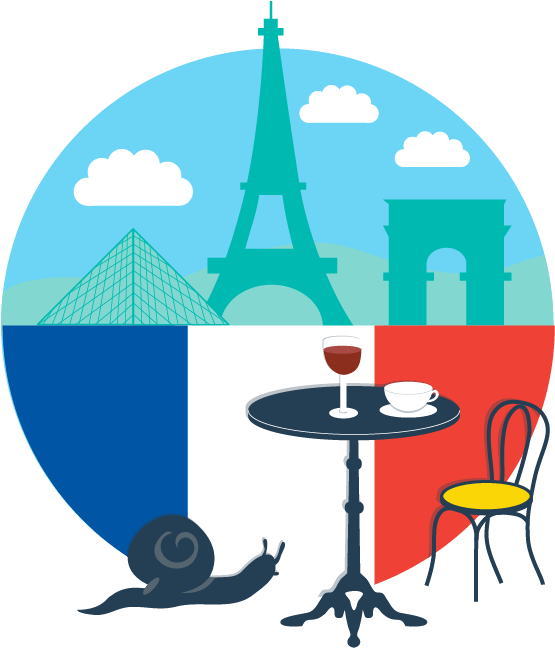 Online Frech Skype Lessons Clipart (748x698), Png Download
