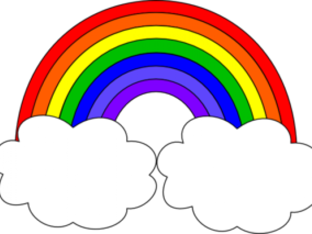 Clouds Clipart Rainbow - Png Download (640x480), Png Download