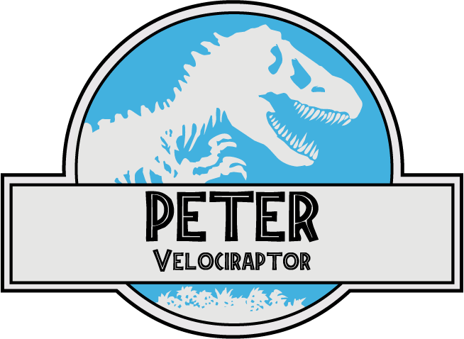 Decided To Make A Vector Of The Jurassic World Nametag Clipart (654x478), Png Download