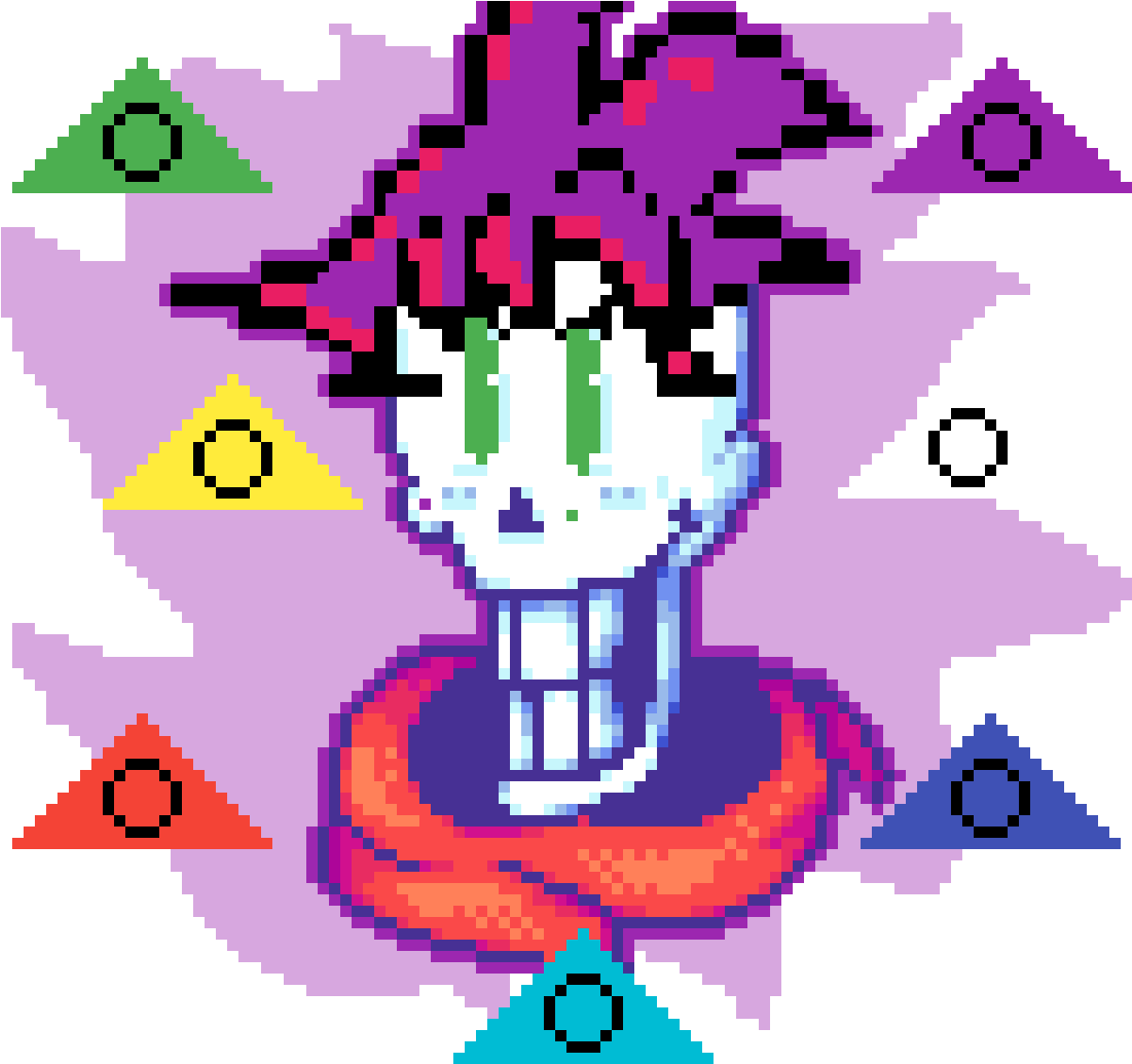 Ultra Instinct Purple Papyrus With The Seven Chaos Clipart (1200x1200), Png Download