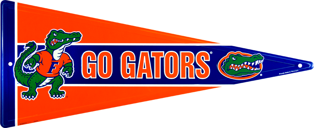 Florida Gators Pennant Clipart (1024x419), Png Download
