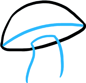 How To Draw Mushroom Clipart (680x678), Png Download