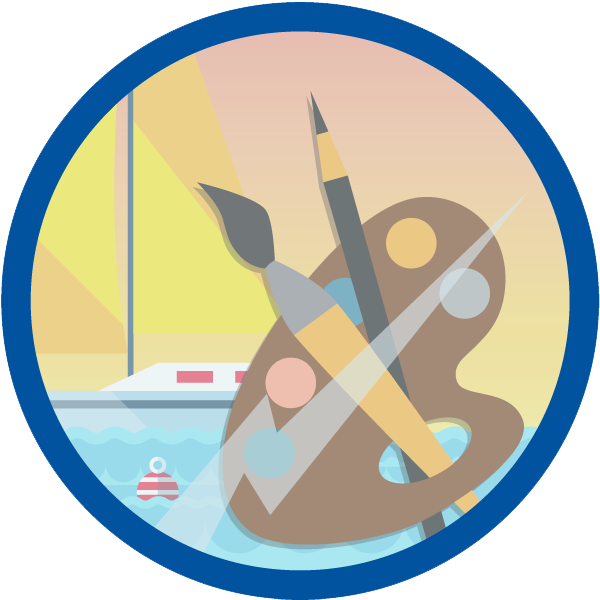 Marine Art Clipart (600x600), Png Download