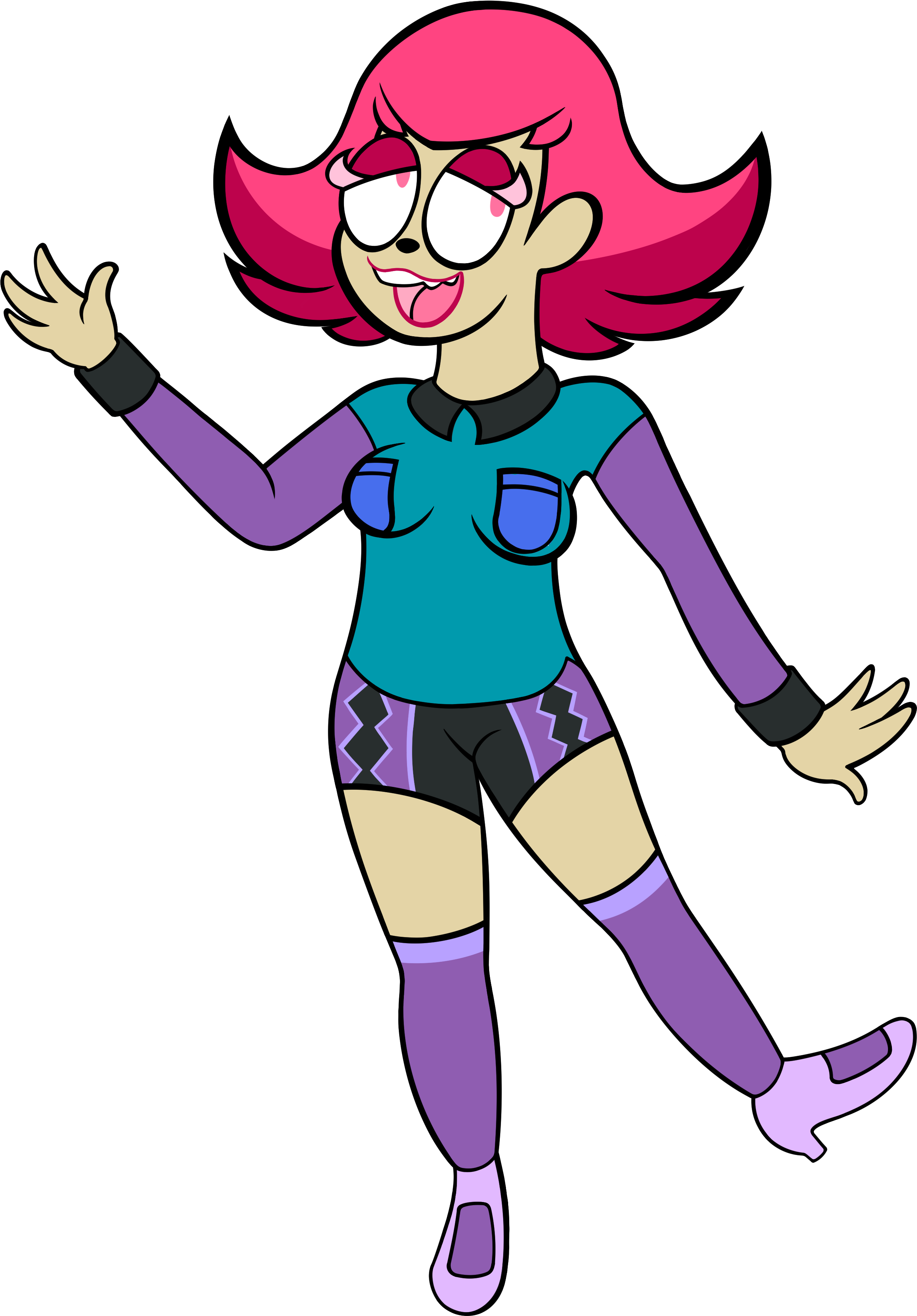 Look At This Fucking Pose, All This Artist Does Is Clipart (3543x4664), Png Download