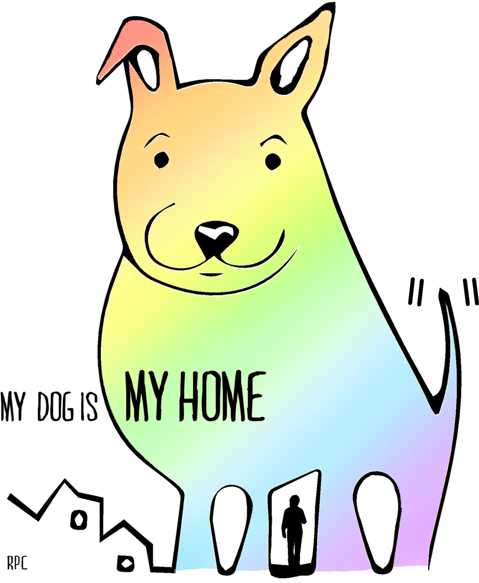 Dog Is My Home Has Always Asked Itself, It's Supporters, Clipart (1000x1185), Png Download