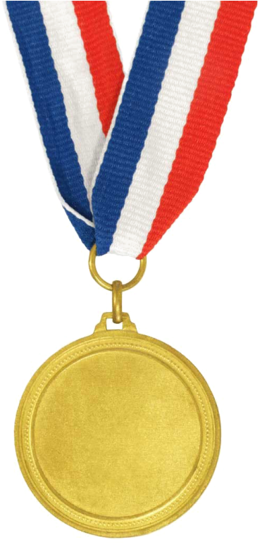 Gold Medal Png Hd Clipart (400x773), Png Download
