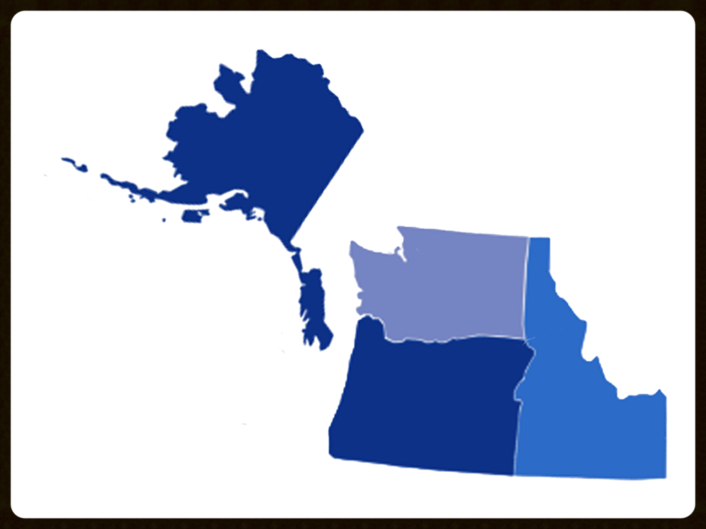 Nw Region Map Clipart (1000x750), Png Download