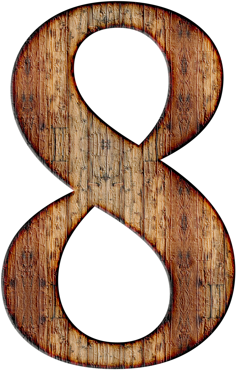 Number 8 Eight Digit Background Png Image Clipart (818x1280), Png Download