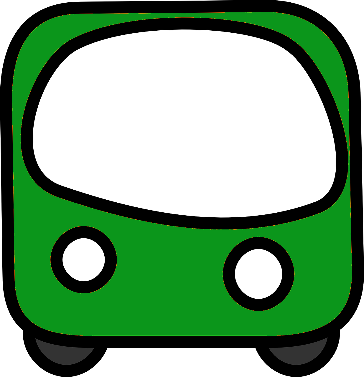 Green Bus - Source - Http - //pixabay - Com/en/school Clipart (1235x1280), Png Download