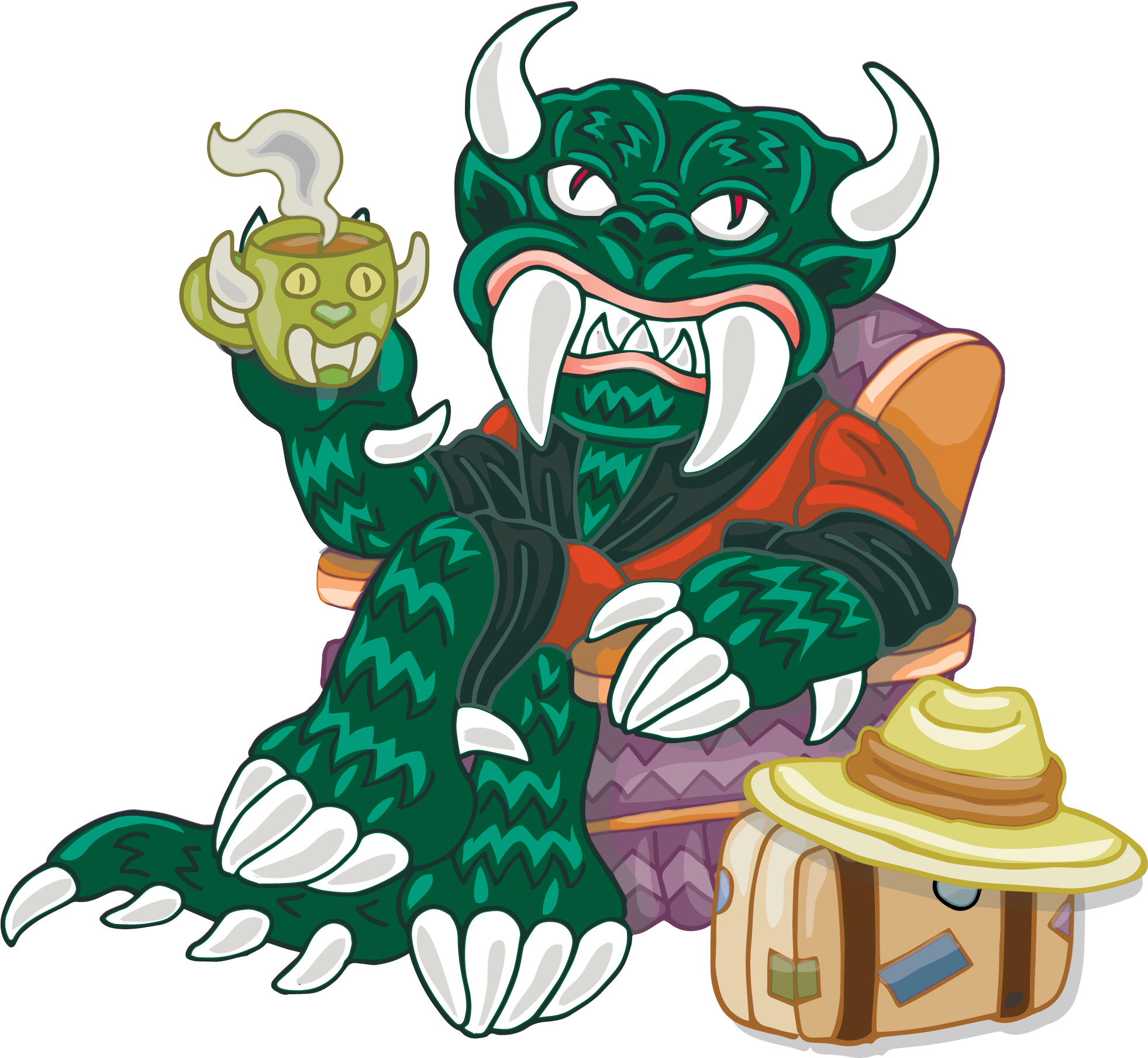 Hello From Your Favorite Hodag Did You Know I Have Clipart (2080x2102), Png Download
