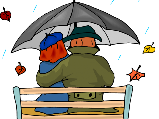Rain Clipart Couple - Png Download (640x480), Png Download