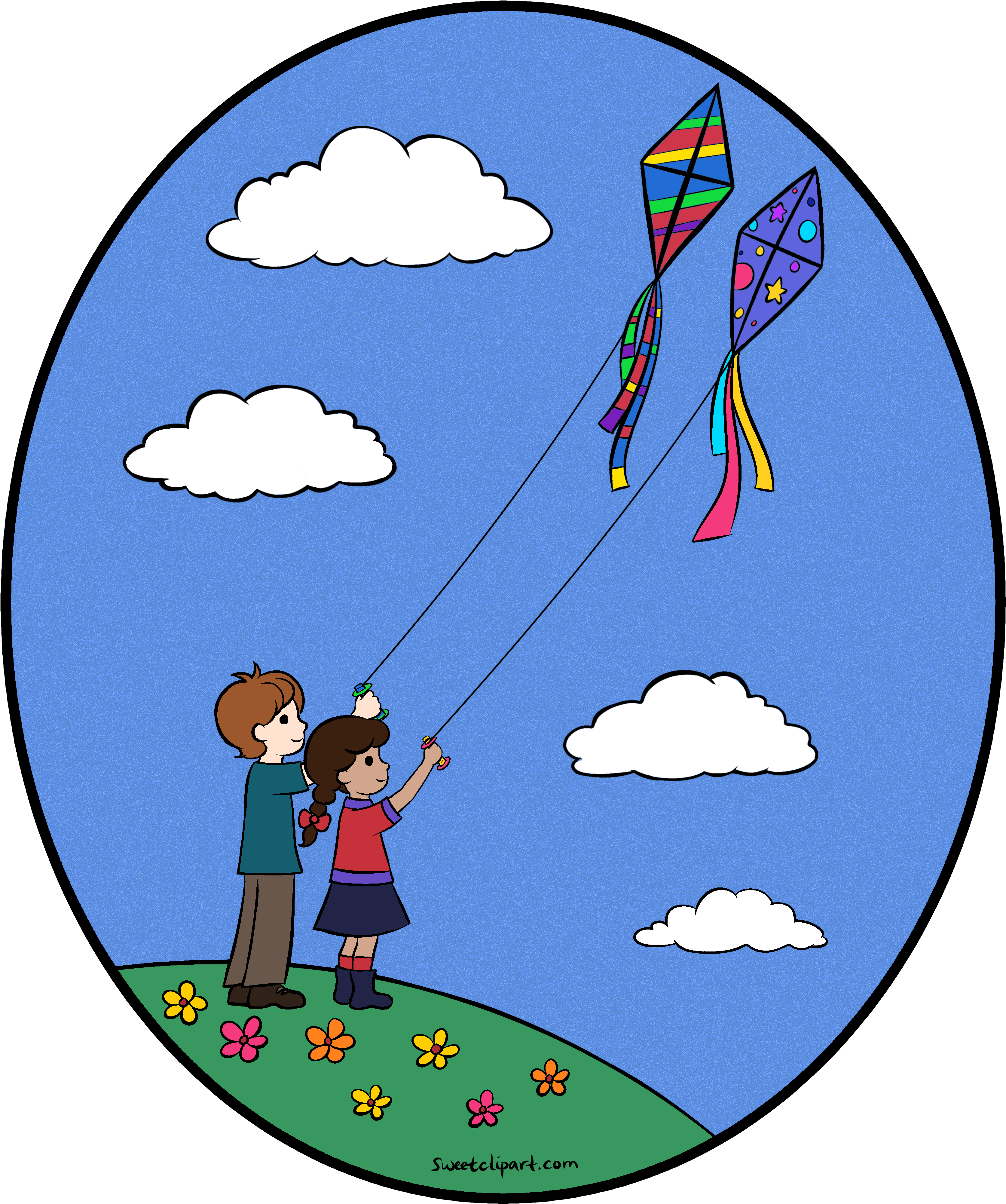 Kite Clipart Free - Png Download (3510x4156), Png Download