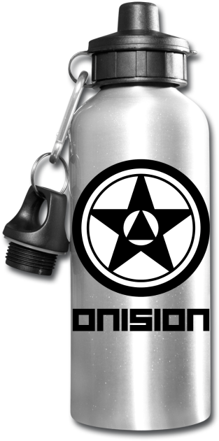 Clip Black And White Library Onision Water Bottle Front - Png Download (650x650), Png Download