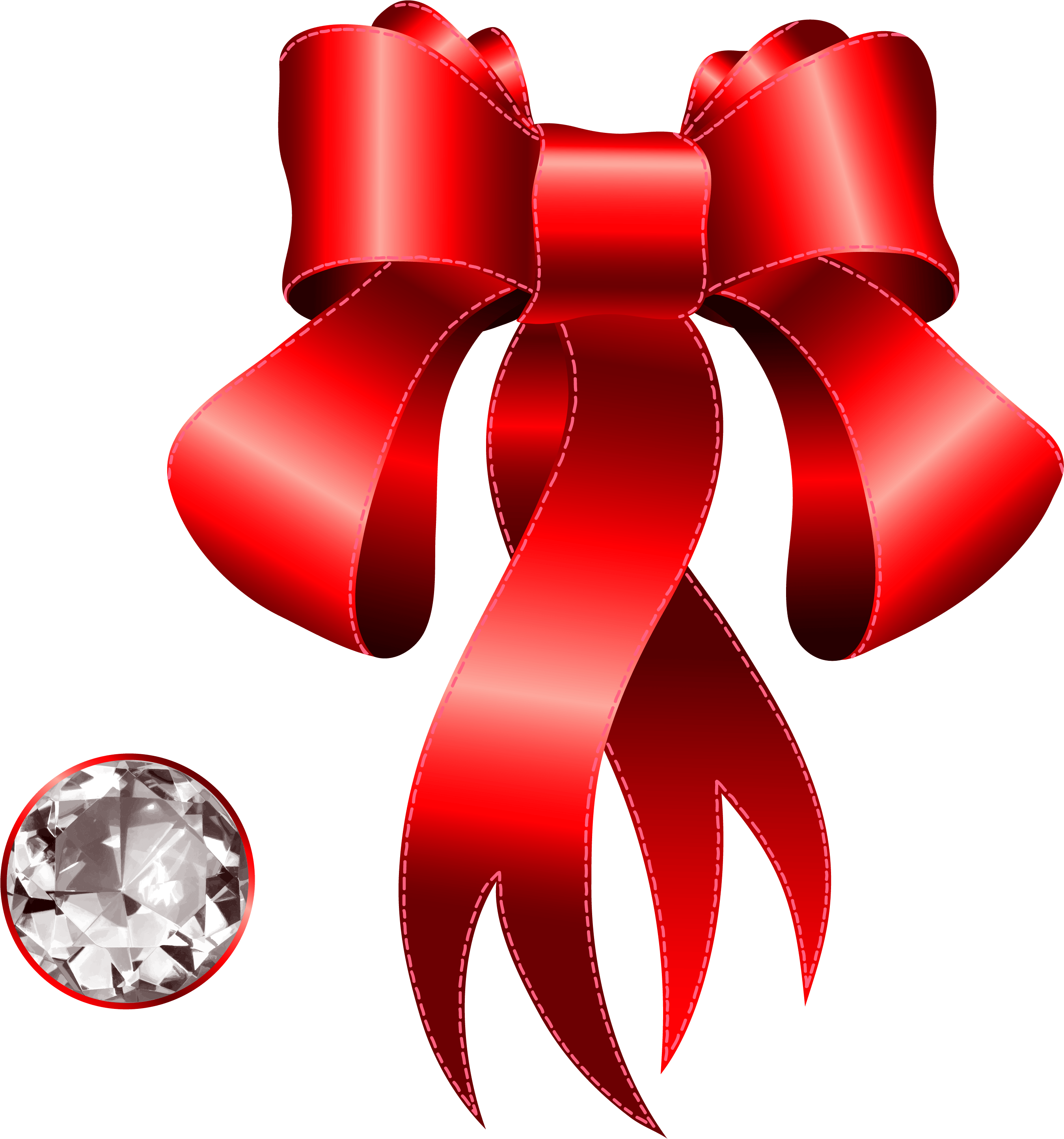 Blue Ribbon Bow Clip Art - Png Download (2921x3126), Png Download