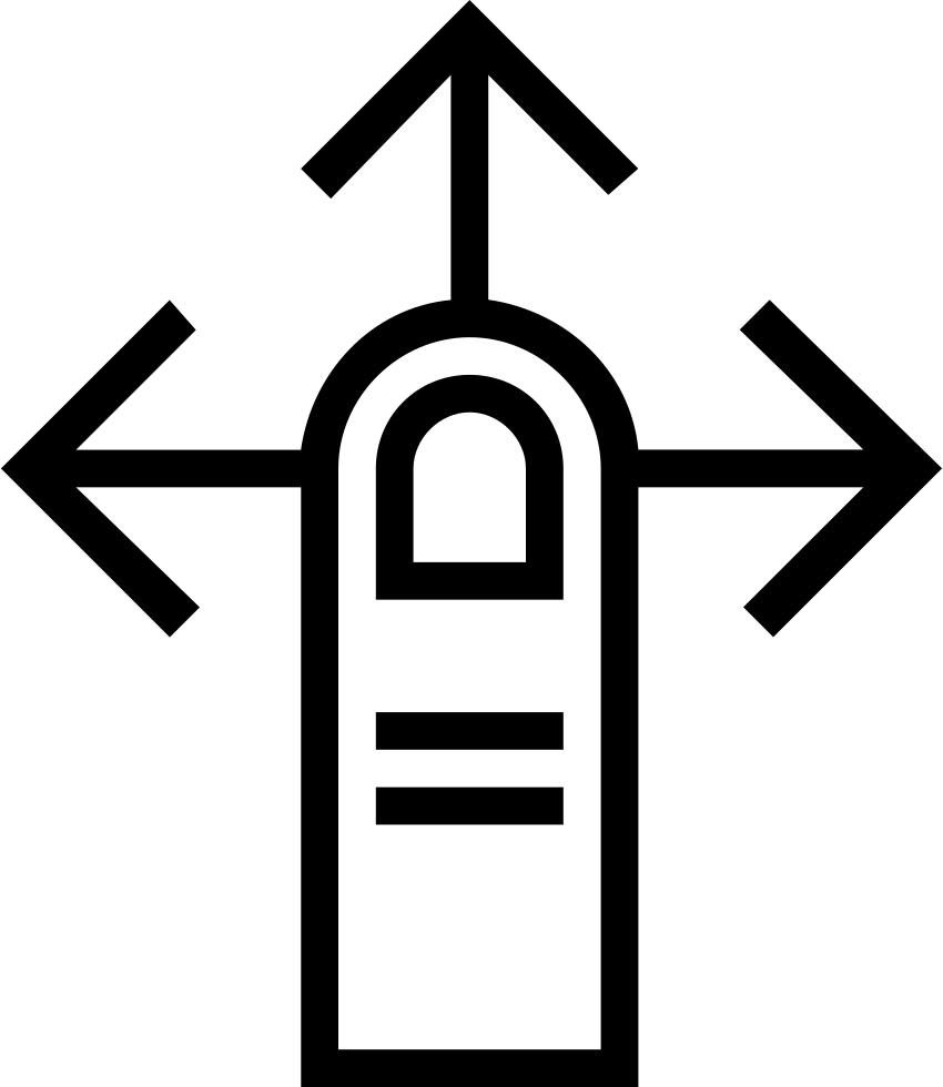 One Finger Swipe Comments Clipart (850x980), Png Download