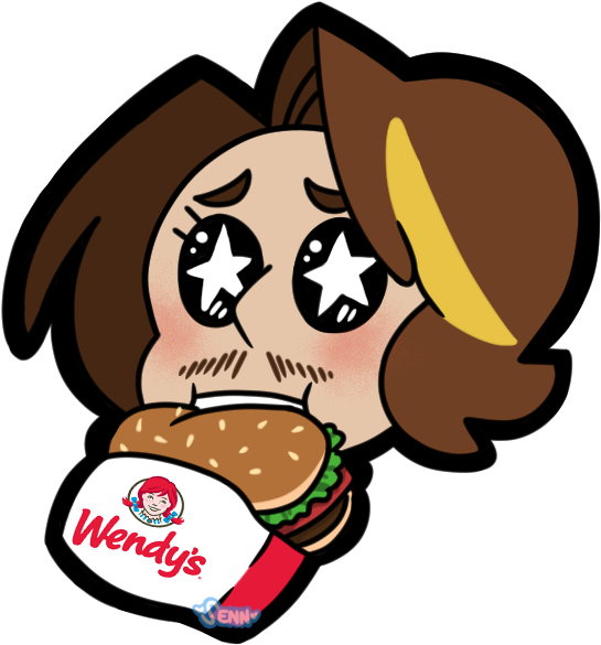 Just Give The Man His Wendy's Clipart (586x638), Png Download