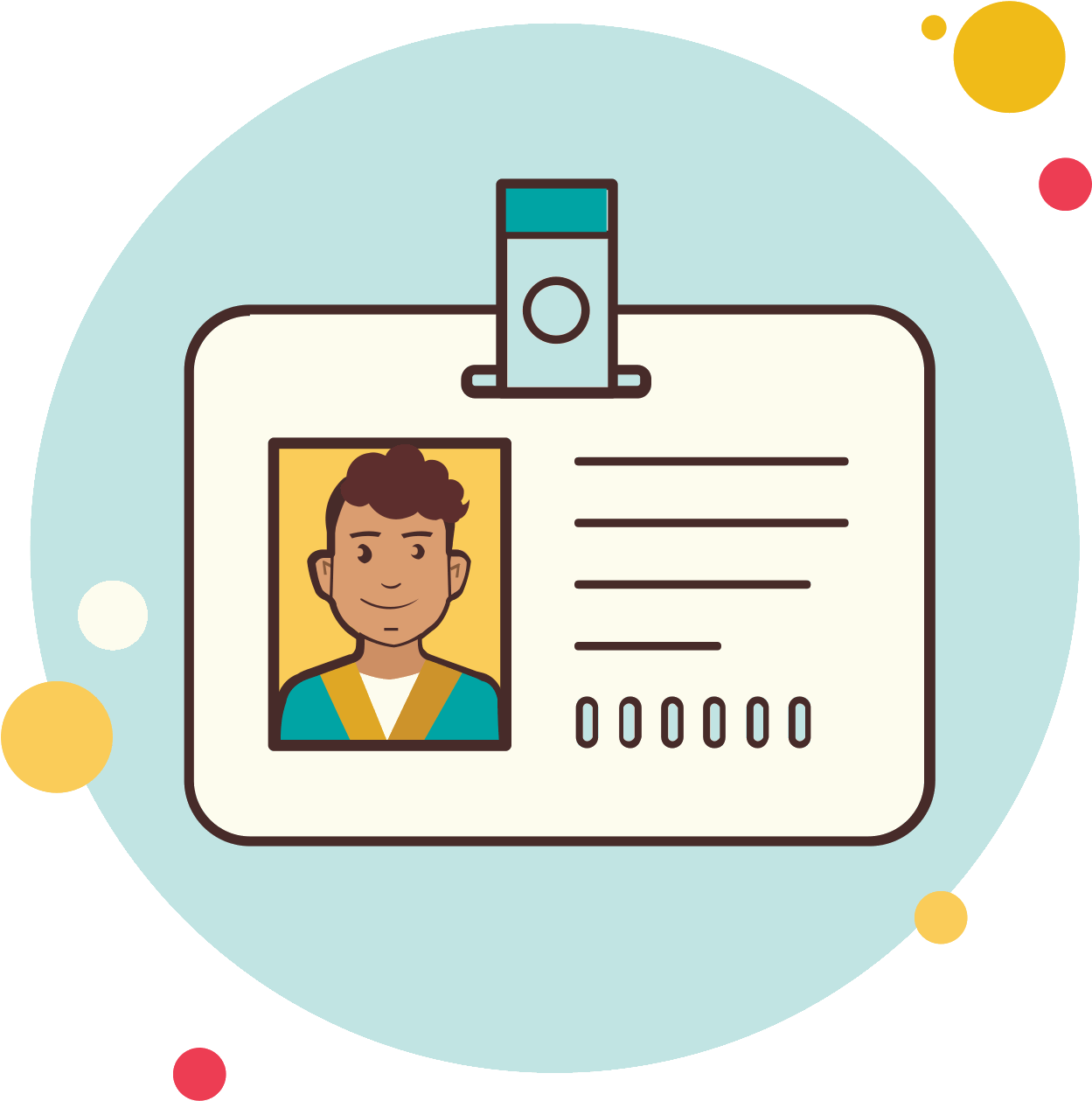 Id Male Student Icon Clipart (1600x1600), Png Download