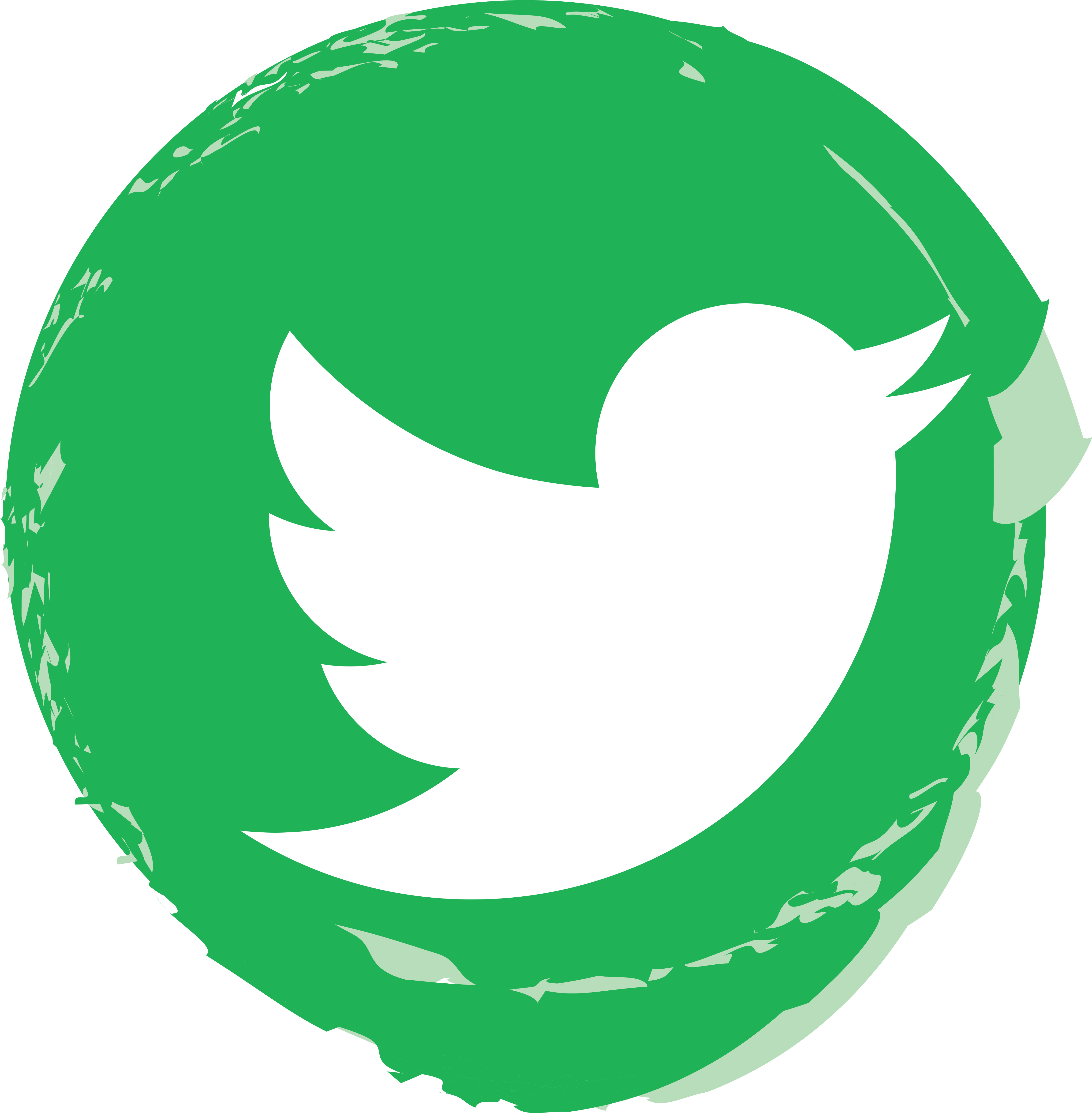 Follow Us On Facebook Follow Us On Twitter Clipart (4660x4748), Png Download