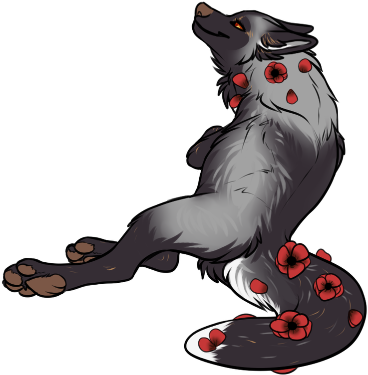 Poppy - Female - Silver Fox Clipart (764x800), Png Download