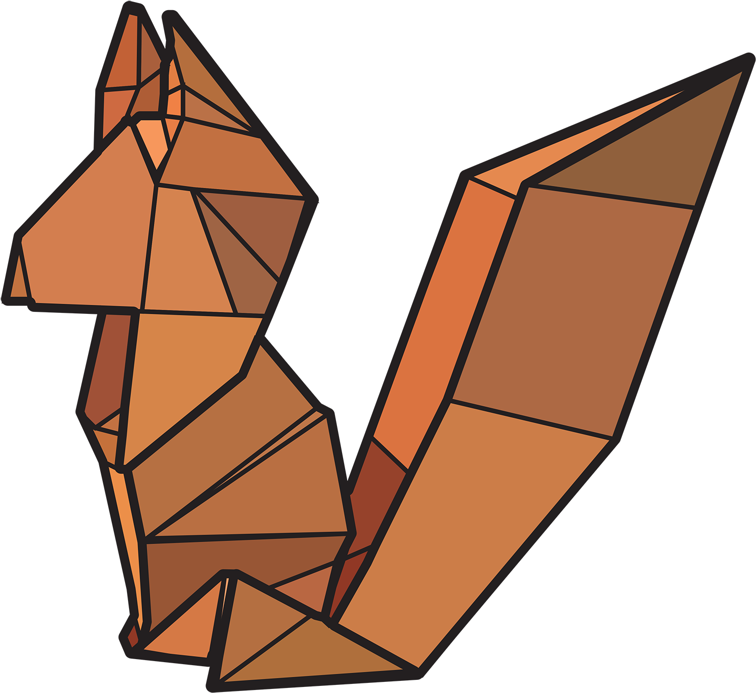 Paper Voice, Oragami, Web, Graphic, Logo, Branding, Clipart (1500x1374), Png Download