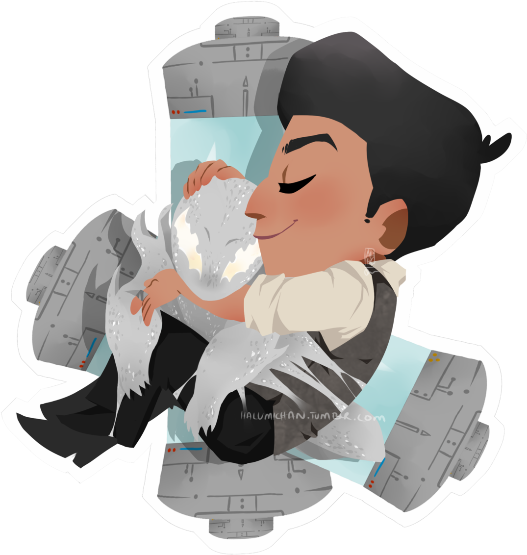 Halu The Potato 💮venom Stickers💮 Clipart (1280x1373), Png Download