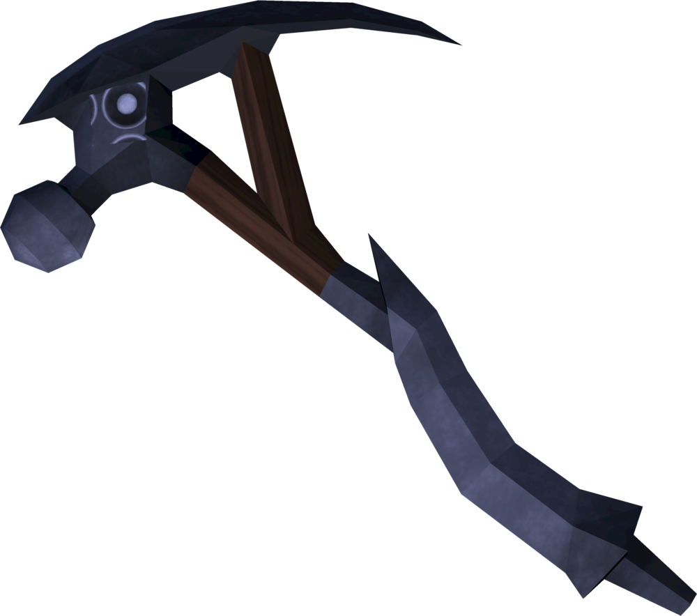 The Mithril Pickaxe Is A Pickaxe Stronger Than The Clipart (1000x884), Png Download