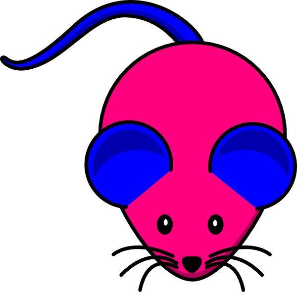 Blue Pink Hybrid Mouse Svg Clip Arts 600 X 590 Px - Png Download (600x590), Png Download