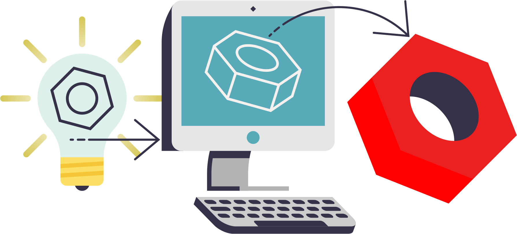 From Concept To Print Clipart (1789x809), Png Download