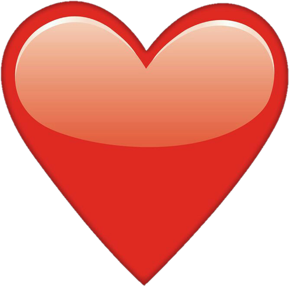 Coraçao Corazon Heart Emoticon Emotions Emoji Clipart (1024x1024), Png Download