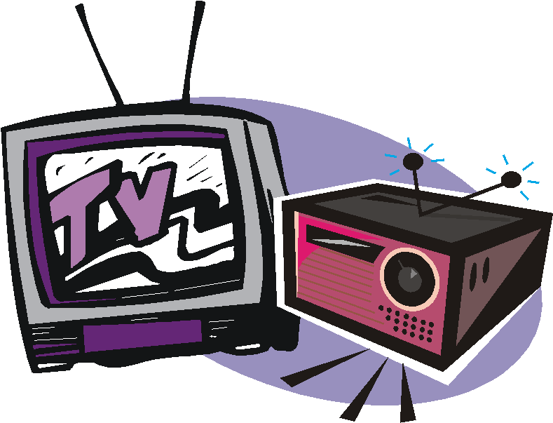 Tv Y Radio Clipart (829x615), Png Download
