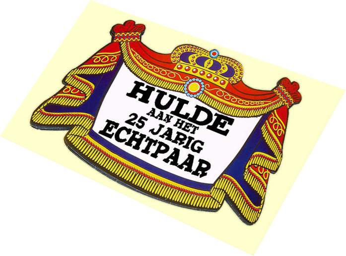 Hulde Aan Het 25 Jarig Echtpaar Clipart (697x517), Png Download