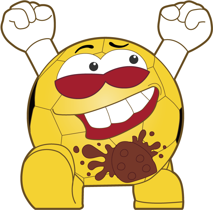 Dirty Soccer Ball Smashers Clipart (1000x1000), Png Download