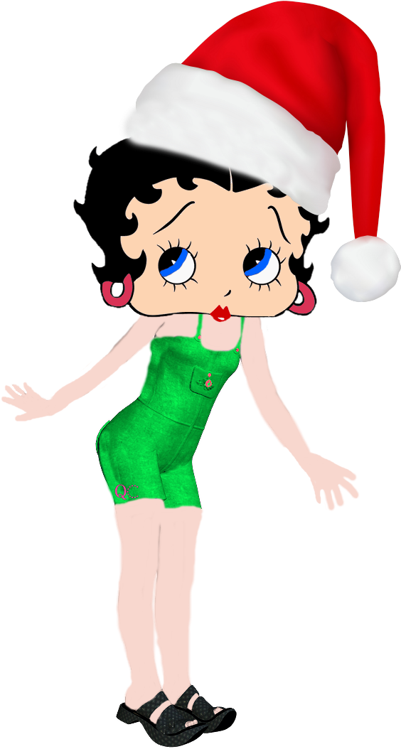 Pin By Quadcowgirl Melissa K On Betty Boop Christmas Clipart (713x1080), Png Download