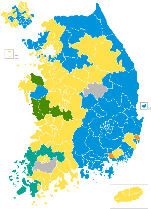 South Korean Legislative Election 2004 Districts Clipart (592x800), Png Download