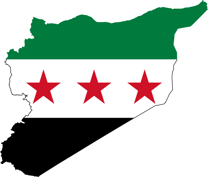 Flag Map Of Syria Clipart (707x600), Png Download