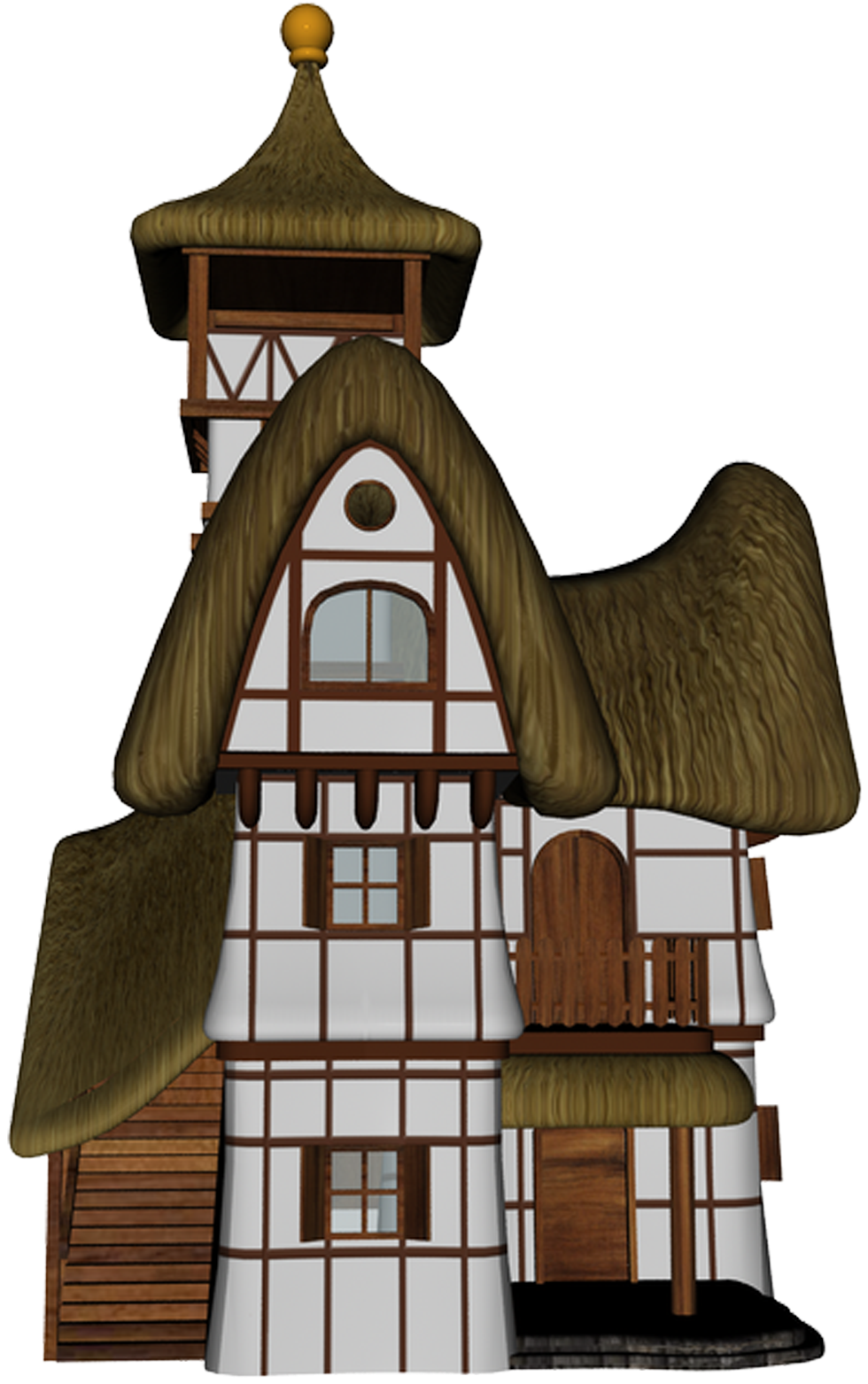 Mushroom Clipart Crazy House - Png Download (1772x1581), Png Download