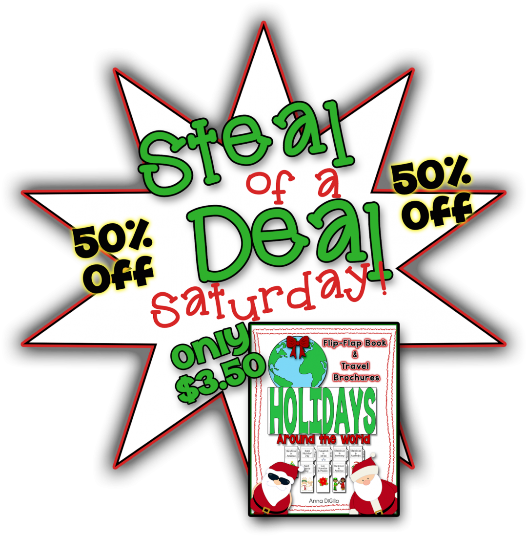 Steal Of A Deal Saturday Holiday Fun Clipart (1080x1099), Png Download