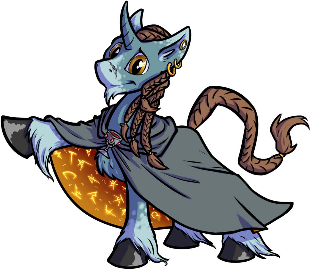 Kalemon, Cape, Clothes, Curved Horn, Oc, Oc Only, Oc Clipart (1024x1024), Png Download