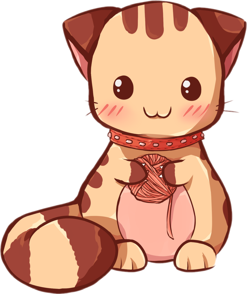 Cat Catlover Neko Nekokawaii Kawaii Gato Sticker Cutene Clipart (752x897), Png Download