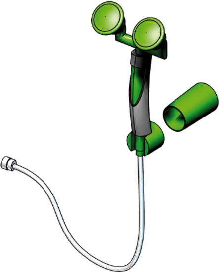 Classicline Hand Held Eye Shower, Two Spray Heads 45°, Clipart (600x600), Png Download