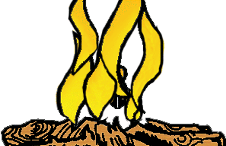 Campfire Sticker Clipart (888x466), Png Download