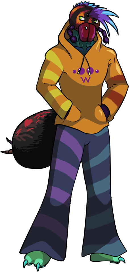 Anthro Tarantula's Gallery Clipart (517x961), Png Download