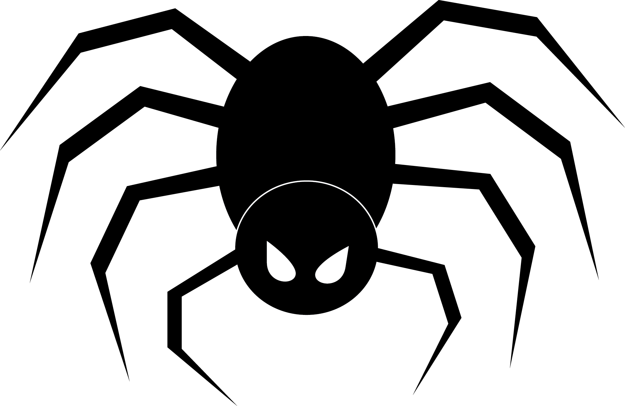 Spider Clipart (2030x1319), Png Download