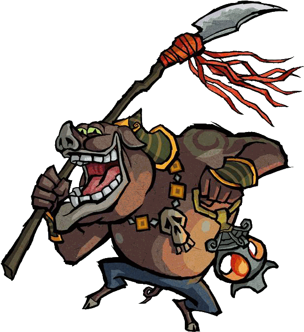 Now, By Contrast, The Wind Waker Moblin Seems To Be Clipart (640x709), Png Download