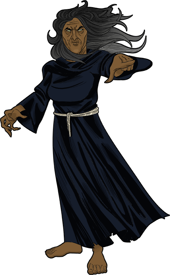 The Witch Of Endor Clipart (552x894), Png Download